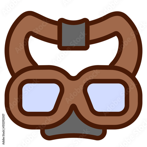 Military Glasses Flat Icon