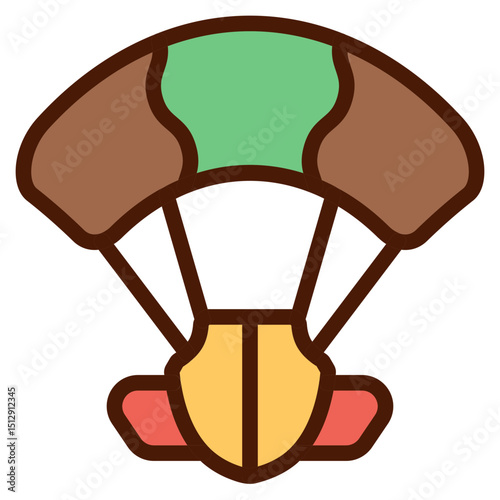 Parachute Flat Icon