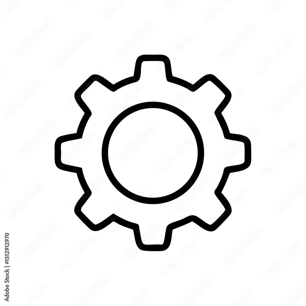 Gear icon representing mechanical settings or adjustments Gear icon representing mechanical settings or adjustments