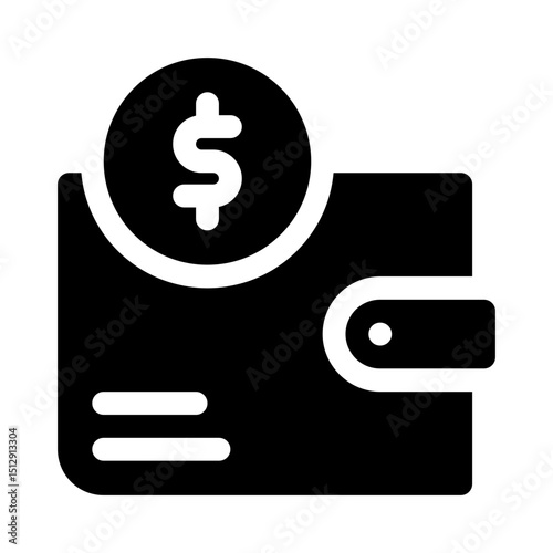 Wallet glyph icon