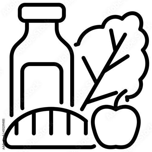 Groceries Outline Icon