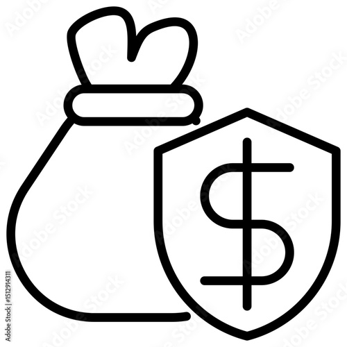 Saving Outline Icon