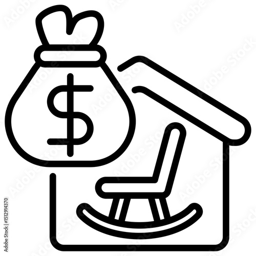Retirement Outline Icon