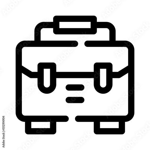 Briefcase line icon