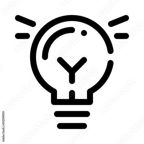 Lightbulb line icon