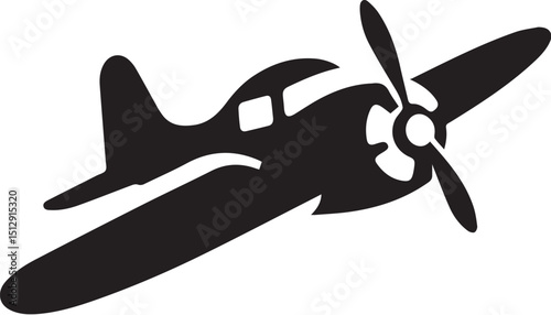 propeller plane vector art