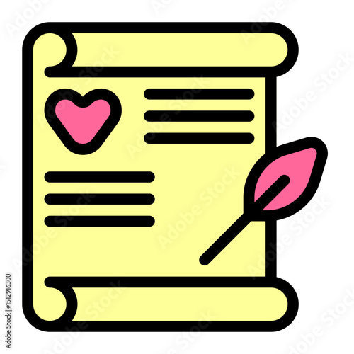 Heartfelt Flat Icon