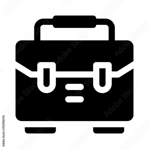 Briefcase glyph icon