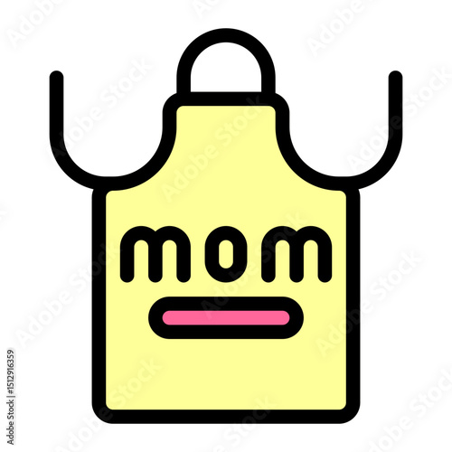 Mom Apron Flat Icon
