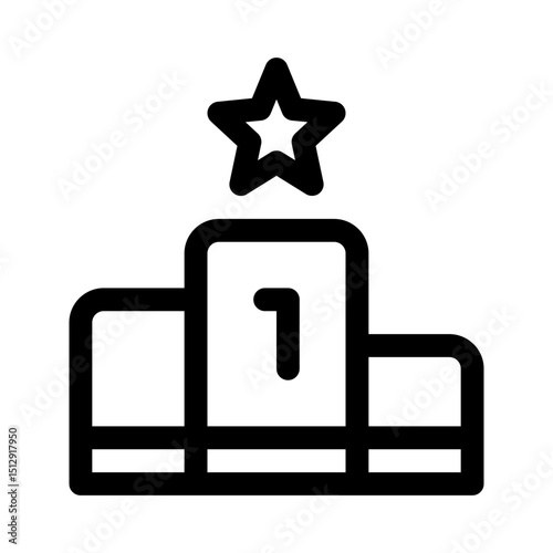 Leaderboard line icon