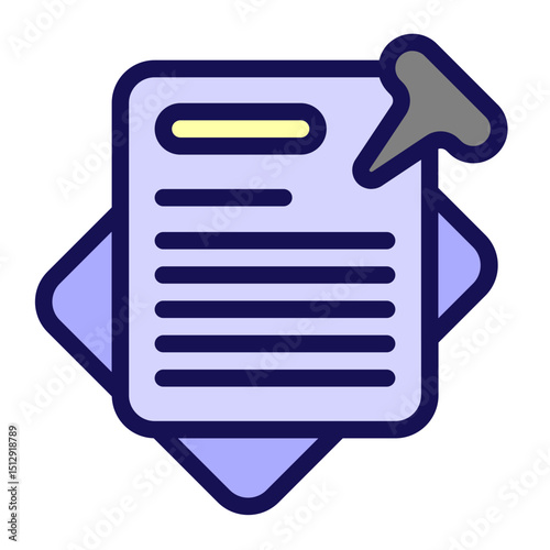 Sticky notes Flat Icon