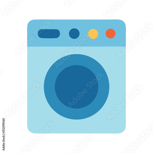 Washing Machine Icon: Clean Laundry Appliance
