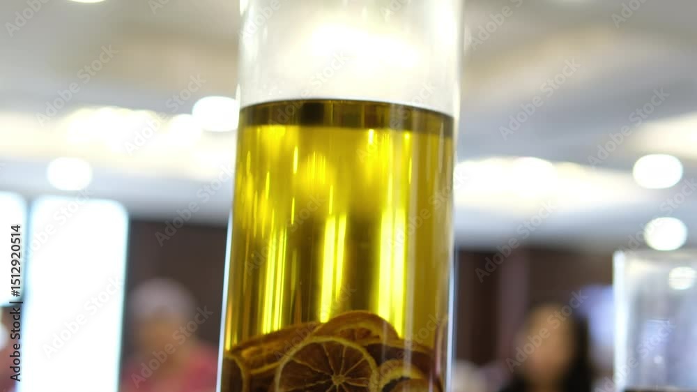 4k video with dehydrated food, dried oranges and lemons. Great texture of this dry citrus. Food and limonade ingredients. High quality 4k footage