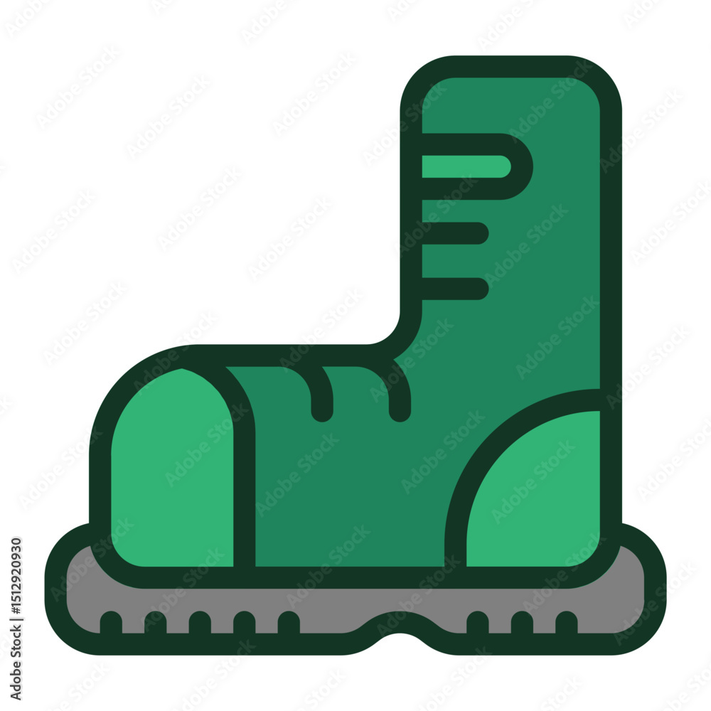 Jungle boots Flat Icon Jungle boots Flat Icon
