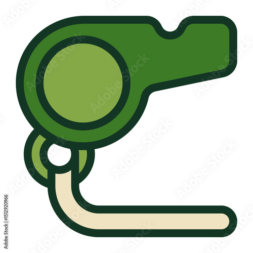 Jungle whistle Flat Icon