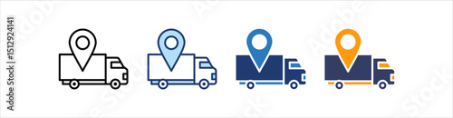 Tracking Icon Set Multiple Style Collection  