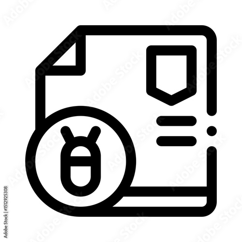 Bug Bounty Hacker line icon