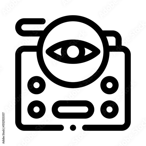 Keylogger line icon