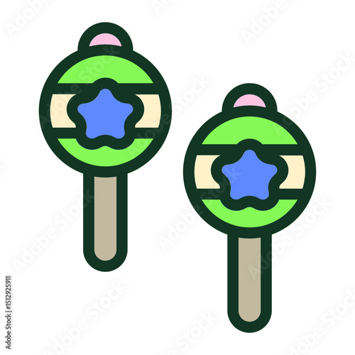 Maracas Flat Icon