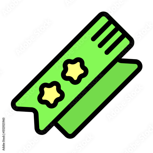 Shiny Sash Flat Icon