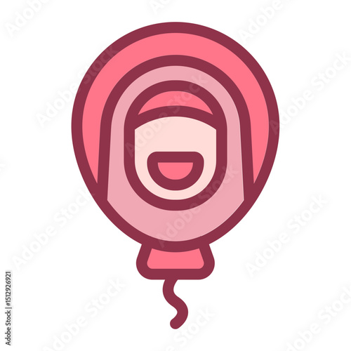 Balloon Mom Flat Icon