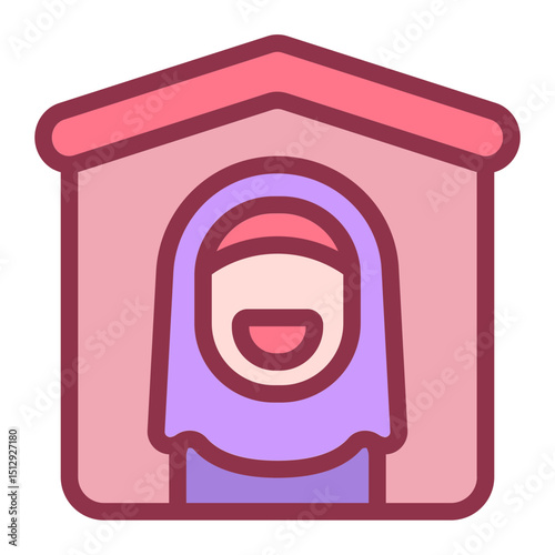 Queen of the House Flat Icon