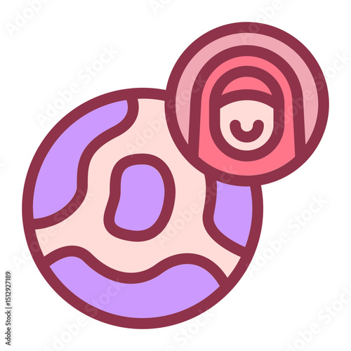 World's Best Mom Flat Icon