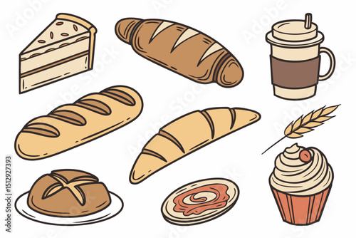 set of bread