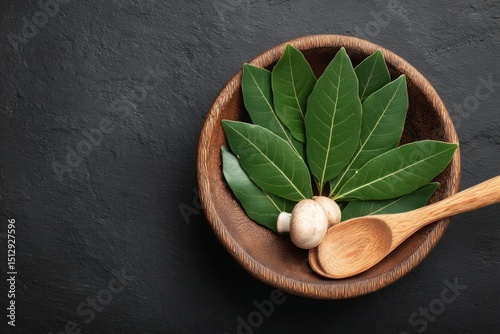 spices in a wooden spoon