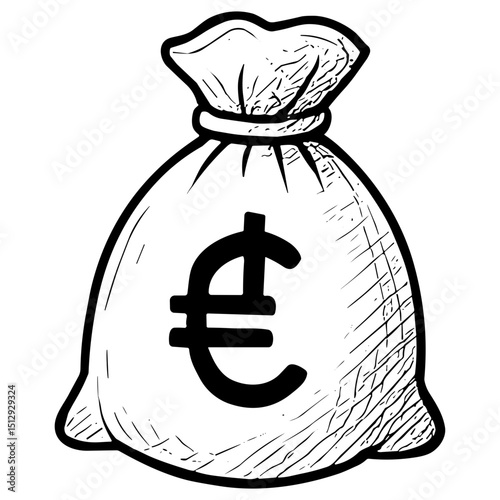 Euro money bag
