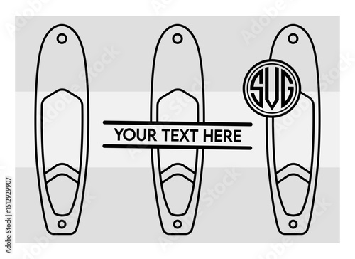 Surfboard SVG Silhouette Bundle, Surfing Silhouette, Summer Svg, Surf boards Svg, Surfing Board Svg, Surfboard Png, Surfboard Monogram Svg, Split Monogram, Circle Monogram 