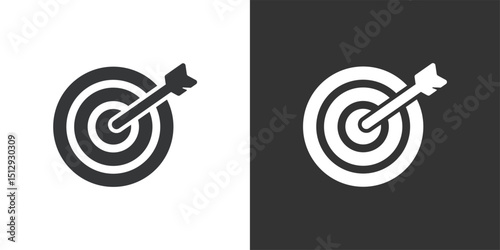 Target icon. Solid glyph series icon