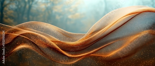 Autumnal Fabric Drape