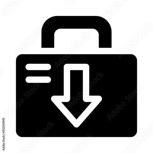 Luggage glyph icon