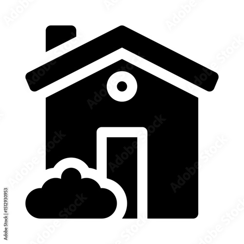 House glyph icon