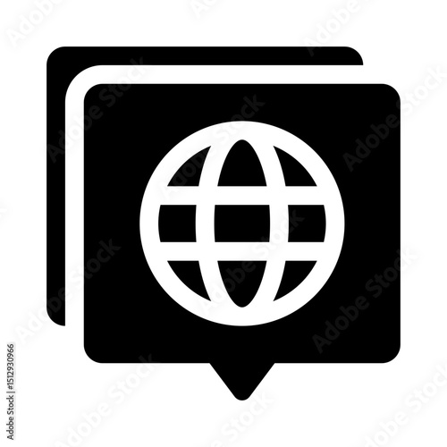 Language glyph icon