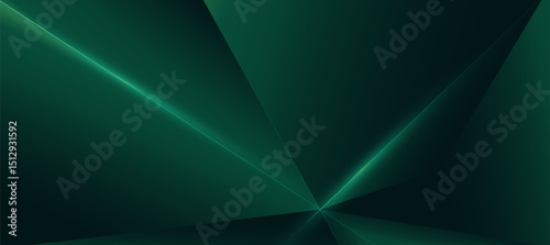 Abstract light green polygon luxury background vector