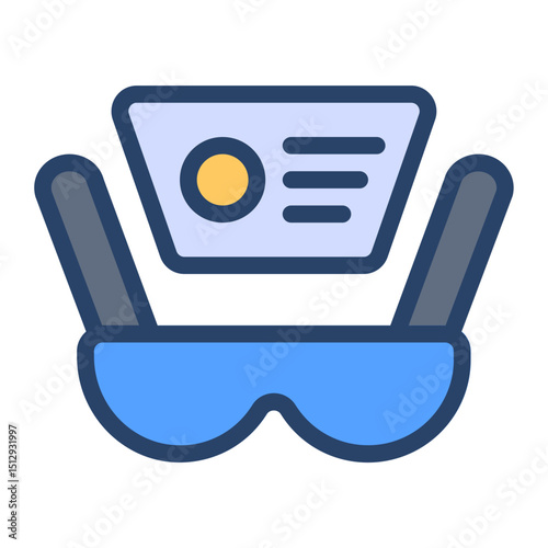Smart Glasses Flat Icon