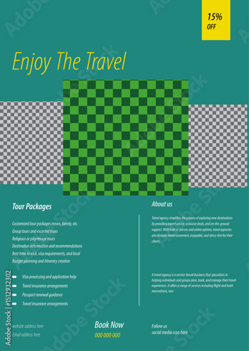 modern corporate travelling flyer design