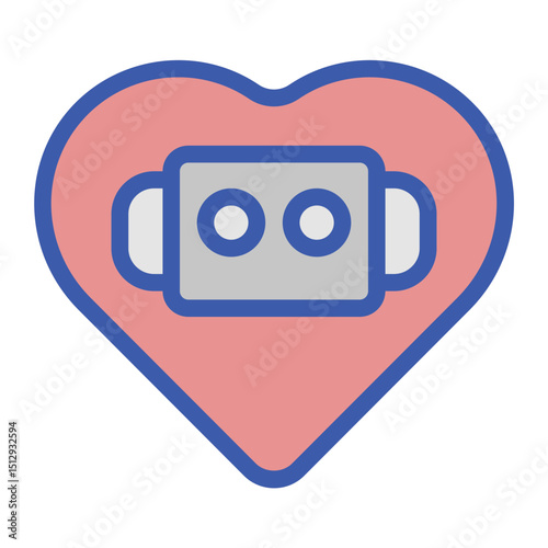AI Healthcare Flat Icon