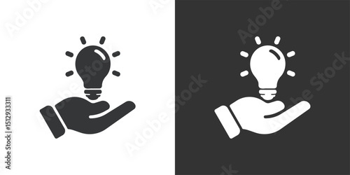 Creative icon. Solid glyph series icon