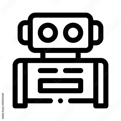 Robotics line icon