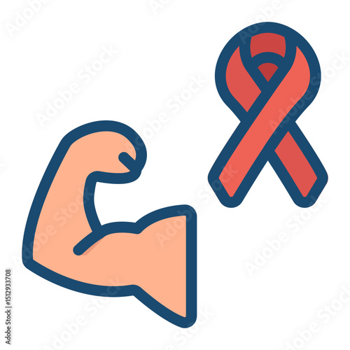 Cancer Survivor Flat Icon