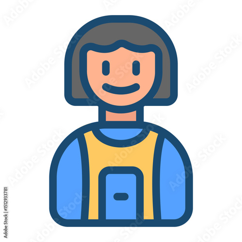 Joan of Arc Flat Icon