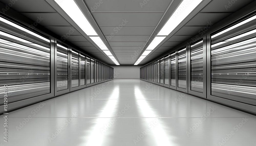 Naklejka premium Industrial cold storage facility