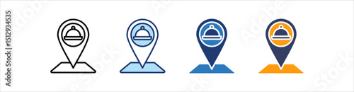Map Point Icon Set Multiple Style Collection  