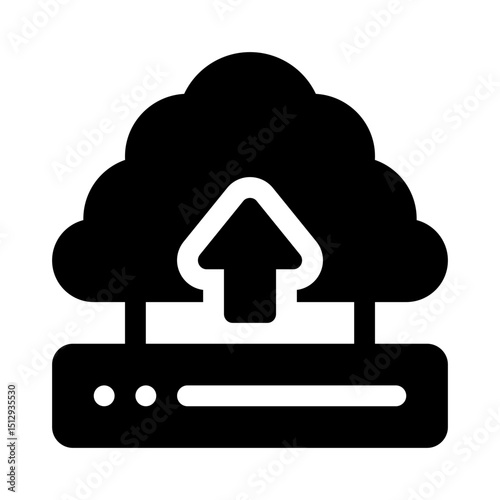 Big data glyph icon