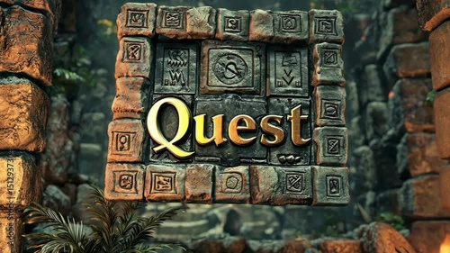 Quest Text with Ancient Temple Puzzle/古代寺院のパズル：クエストテキスト2