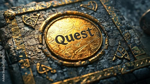 Quest Text with Ancient Temple Puzzle/古代寺院のパズル：クエストテキスト1