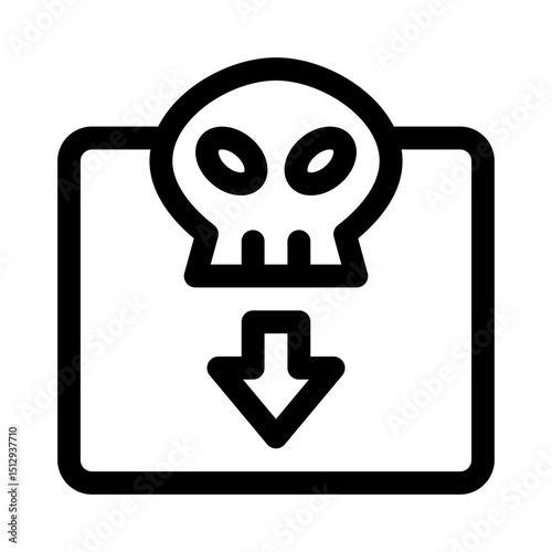 Piracy line icon